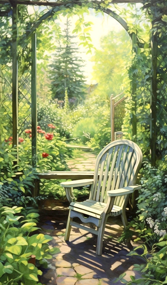 Empty Garden Chair