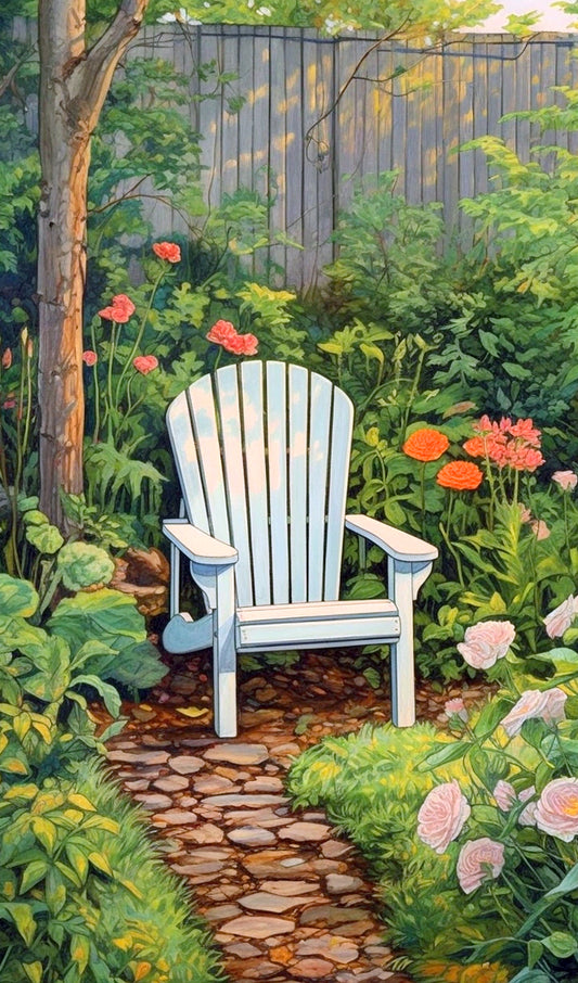 Empty Garden Chair