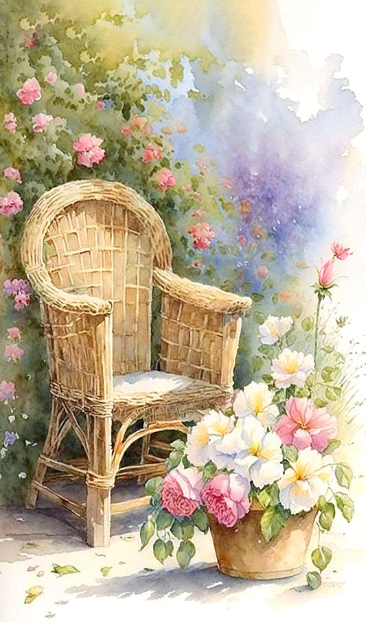 Empty Garden Chair