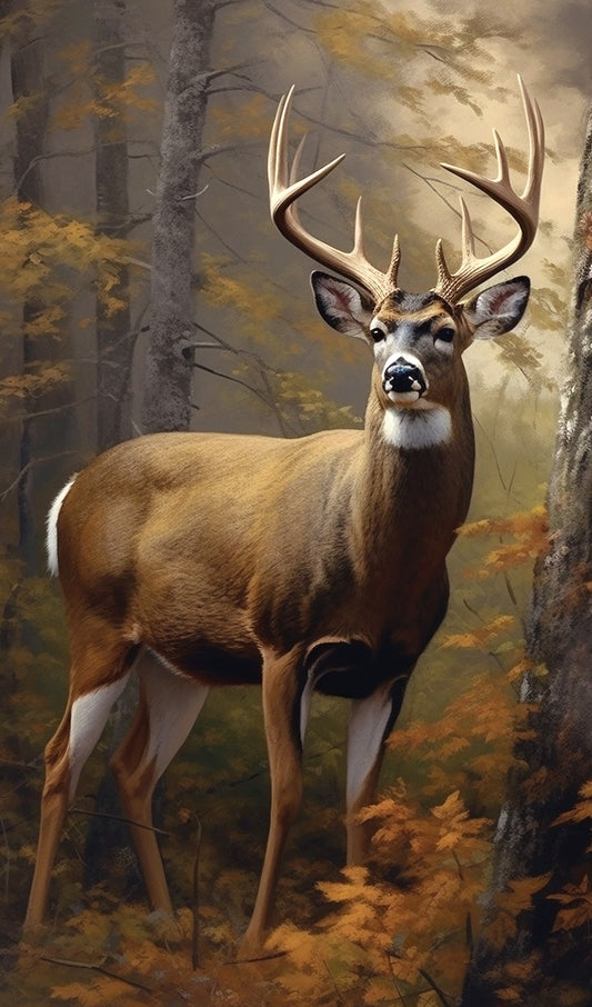 Large Buck White Tail Deer
