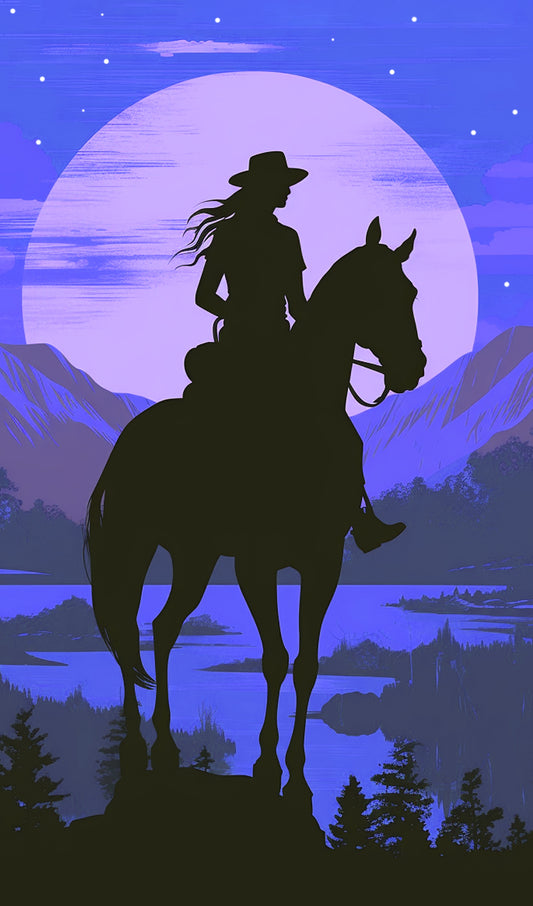 Cowgirl on Horseback