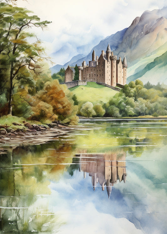 Castle on a Hill - Sympathy Card