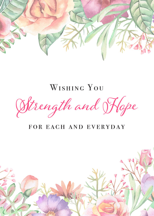 Strength and Hope Sympathy Card
