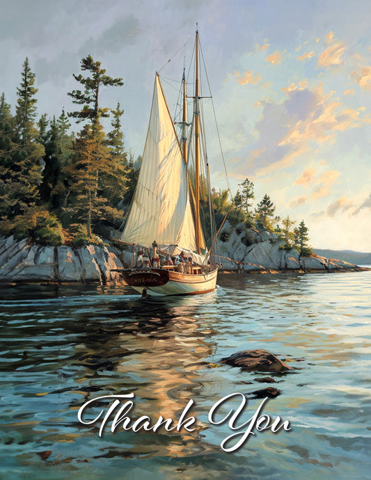 Sail Boat Thank You Note