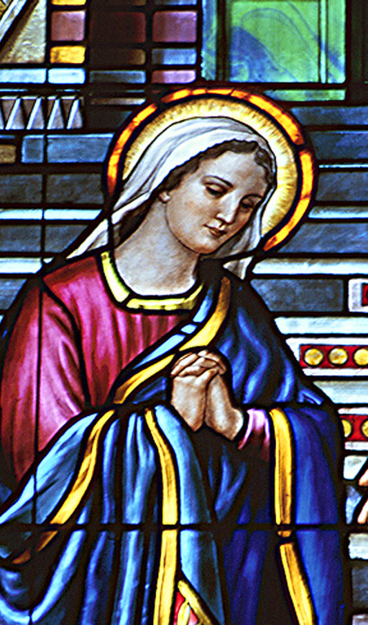 Virgin Mary Stained Glass Window