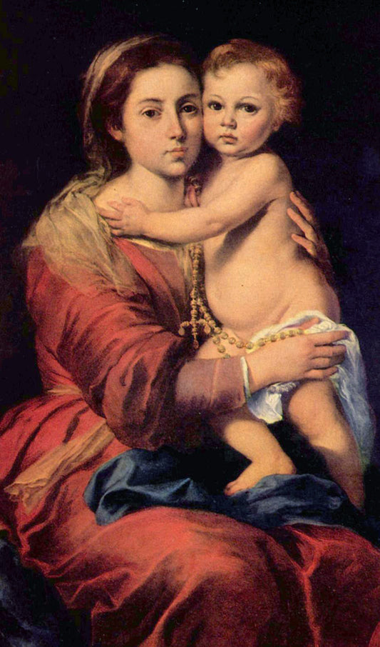 Our Lady of the Rosary Painting