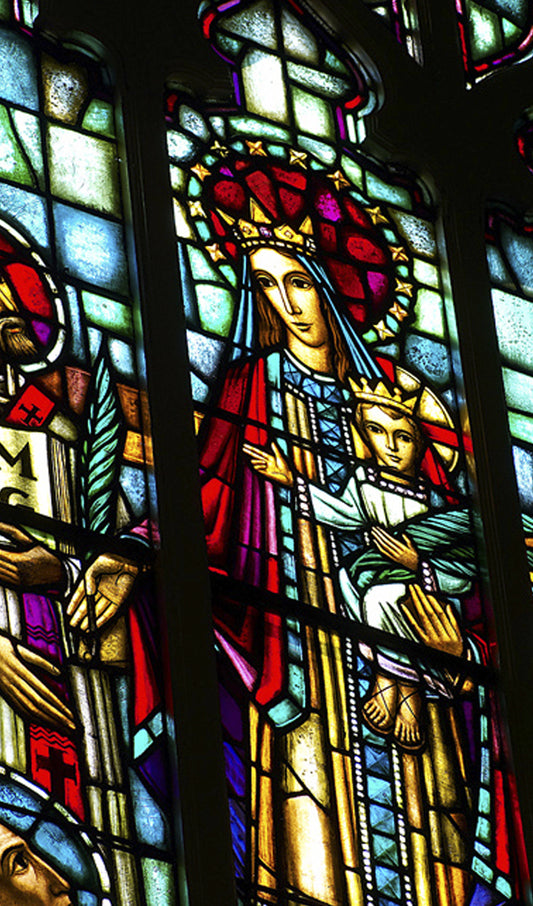 Madonna and Child Stained Glass