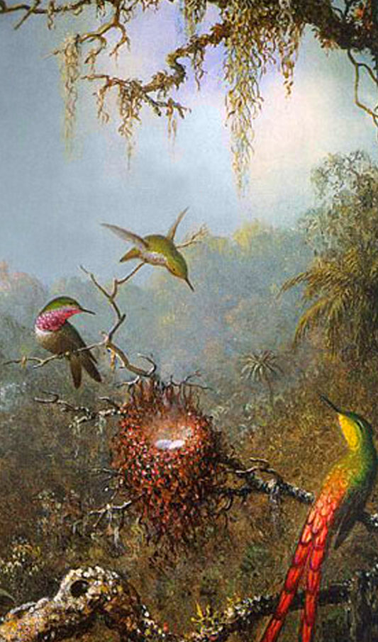 Hummingbirds Painting