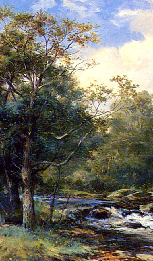 River through the Forest Painting