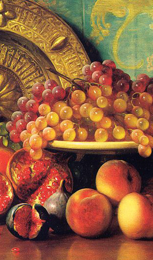 Still Life of a Bowl of Fruit Painting