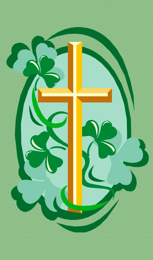 Shamrocks and Gold Cross